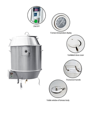Mesin pengolahan makanan stainless steel dengan ketahanan suhu dan umur panjang tungku bebek panggang