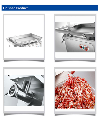320kg/jam mesin penggiling daging stainless steel dengan 2200W motor tembaga turbin