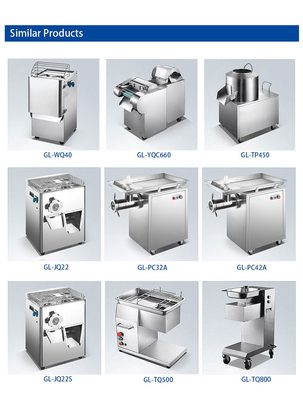 Mesin Potato Cutter 400KG/H dari Stainless Steel dengan Desain Aman dan Saniter