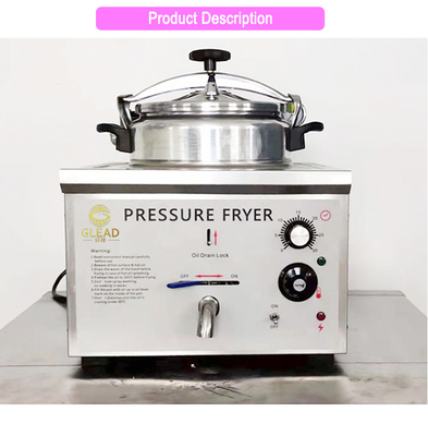 Portable 16L Commercial Hotel Chicken Fryer Dengan 21 Kg N.W Dan 3 Kw Daya
