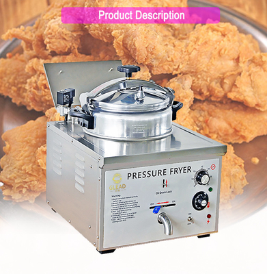 Professional 16L Desktop Fried Chicken Stove Pemanasan Listrik Untuk Peralatan Catering Komersial