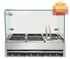 Baja tahan karat Peralatan Masak Restoran Jepang Empat / Enam / Delapan Kotak Pemanas Listrik 220V