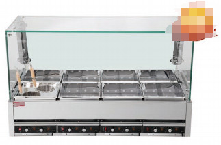 Stainless Steel Kanto Cooker 9KW 220V 50-60HZ Fungsi mendidih Empat / Enam / Delapan Kotak
