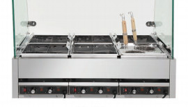 Stainless Steel Kanto Cooker 9KW 220V 50-60HZ Fungsi mendidih Empat / Enam / Delapan Kotak