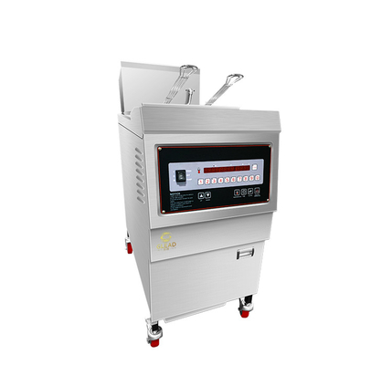 Komersial Dapur Gas Pressure Fryer Dengan Sistem Filtrasi Minyak Dan Kapasitas 25L