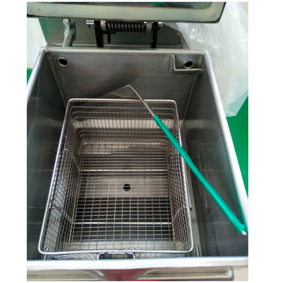25L Kapasitas Gas Tekanan Mesin Ayam Goreng Dengan Panel Mekanis Dan Filter Minyak