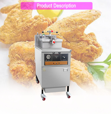 25L Gas Tekanan Goreng Ayam Mesin 0.65 Kw LGP/NG Gas Power Dengan Filter Minyak 160 KKg N.W.