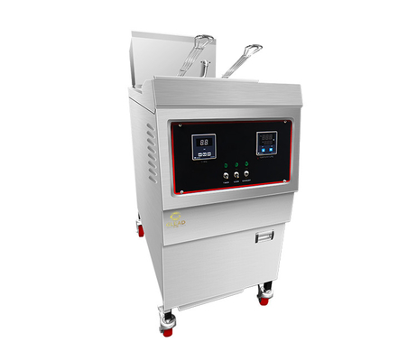 25L Gas Tekanan Goreng Ayam Mesin 0.65 Kw LGP/NG Gas Power Dengan Filter Minyak 160 KKg N.W.
