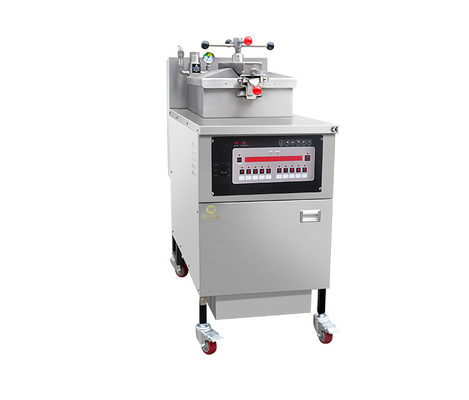 25L Gas Tekanan Goreng Ayam Mesin 0.65 Kw LGP/NG Gas Power Dengan Filter Minyak 160 KKg N.W.
