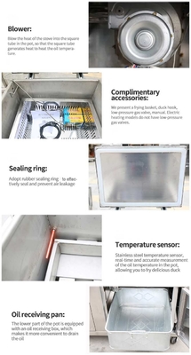 Efisiensi 30L Gas Komersial Peralatan Masak Dengan Dual Tujuan Panel Mekanis Untuk LGP/Gas konsumsi