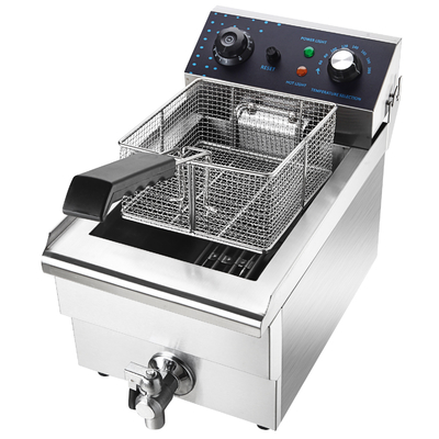 220V peralatan pengolahan daging komersial model kompak untuk ruang meja yang terbatas fryer