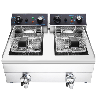 Peralatan Masakan Dapur Single-silinder Dengan Ukuran Kompak Dan Rentang Suhu 0-200C Fryer