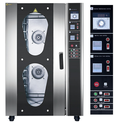 10 Tray Gas Oven Di Oven Baking Berskala Besar Untuk toko roti Convection Oven