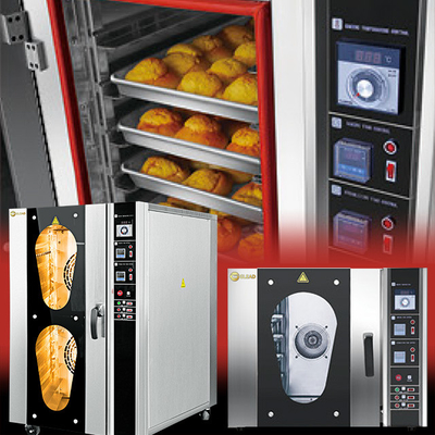 10 Tray Gas Oven Di Oven Baking Berskala Besar Untuk toko roti Convection Oven