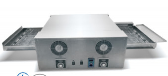 Kue telur professional baking oven dengan dan suhu tinggi hingga 400 ° C conveyor pizza oven