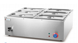 2 tangki aksesoris pengolahan makanan listrik Bain Marie Dengan teknologi dan bahan canggih