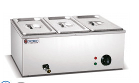 2 tangki aksesoris pengolahan makanan listrik Bain Marie Dengan teknologi dan bahan canggih