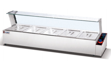 Peralatan Masak Dapur Komersial 3 Tangki Dengan 220-240V/50-60HZ Tegangan Listrik Bain Marie