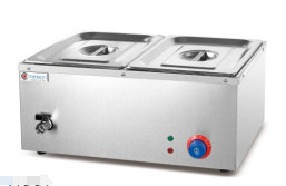 2 tangki aksesoris pengolahan makanan listrik Bain Marie Dengan teknologi dan bahan canggih
