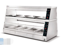 Pilihan Makanan yang Nyaman Dengan Showcase Pemanasan 800*480*635 Mm N.W 40Kg Showcase Pemanasan
