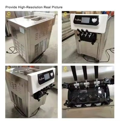 Peralatan hotel komersial profesional untuk es krim lunak dengan kompresor precooling independen