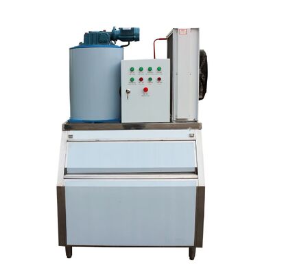 Sesuaikan In1 Ton Icemaker Toko Kopi Kube Ice Maker Line Ice Maker Mesin Es