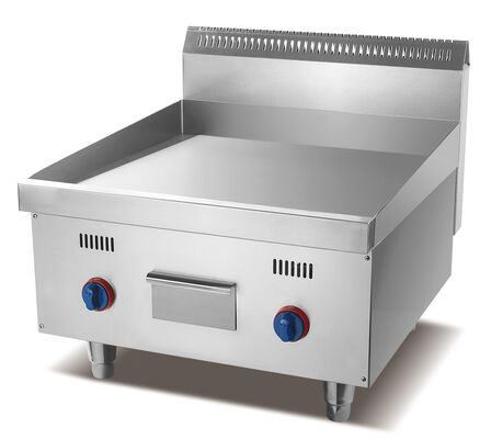 Panggangan Listrik Komersial Stainless Steel 220V 5.4KW Peralatan Memasak Datar Counter Top