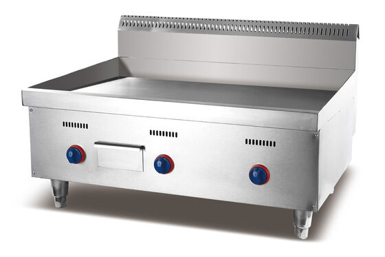 Panggangan Listrik Komersial Stainless Steel 220V 5.4KW Peralatan Memasak Datar Counter Top