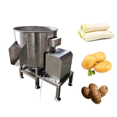 Mesin Pengolahan Buah & Sayuran Cips Potato Slicing Pemotongan dan Pengelupasan Mesin Membuat Cuci