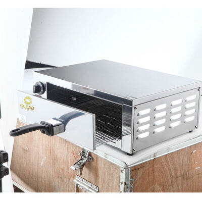 Komersial 12 Inci Control Steel Knob Tekanan Tekanan Tekanan Tekanan Satu Lapisan Electric Pizza Oven