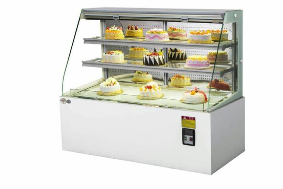 Komersial Air Cooling Kue Display Cabinet Dessert Kue Kulkas
