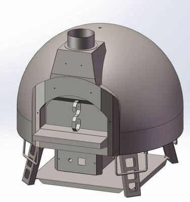 Mosaic Hybrid Pizza Oven. kayu/gas/listrik bahan bakar tiga, luar komersial & rumah pizza & roti roti oven