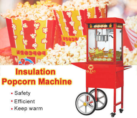 Pembuat Popcorn Komersial Dengan Keranjang Tampilan.
