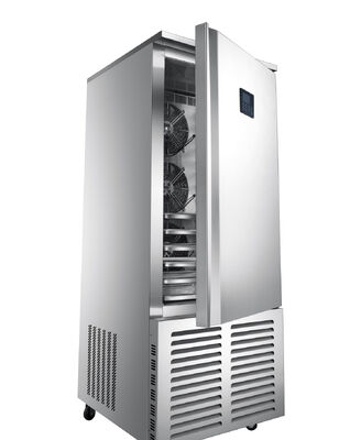 OEM ODM Movable Upright Commercial Display Refrigerator, Chiller Minuman Bebas Frost dengan Roda & Top LED Light-Box, R290, Opsional Heating-Glass