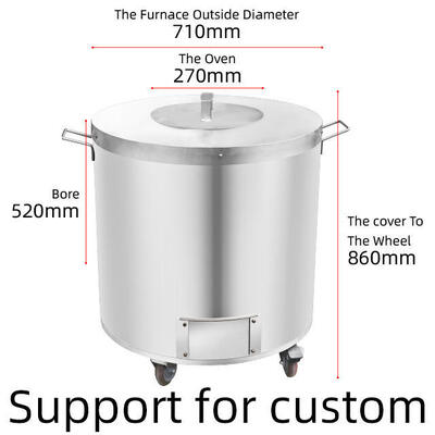 Hot Sale Rustless Steel Tandoor Oven Commercial Clay Tandoori Oven untuk Restoran