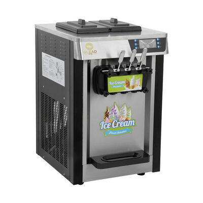 Komersial Soft Serve Ice Cream Machine Countertop Ice-Cream Maker Stainless Steel Frozen Yogurt Making Machine untuk toko makanan ringan