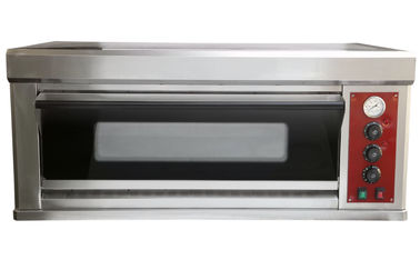 Satu Deck Pizza Mesin Oven Ukuran Kecil Peralatan Pizza Restaurant 6.5KW