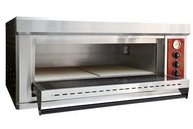 Satu Deck Pizza Mesin Oven Ukuran Kecil Peralatan Pizza Restaurant 6.5KW