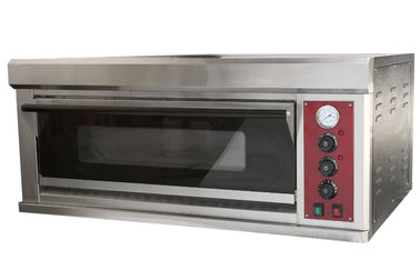 Satu Deck Pizza Mesin Oven Ukuran Kecil Peralatan Pizza Restaurant 6.5KW