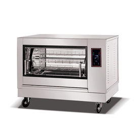 Stainless Steel Ayam Komersial Mesin Rotisserie Oven Listrik rotasi Otomatis