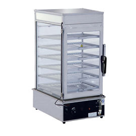 Steamer Bun Listrik Uap Kabinet Layar Makanan Steamer Stainless Mencuri Warna Abu-abu