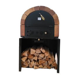 Dapur Komersial Oven Pizza Berbahan Bakar Kayu Dengan Peralatan Baking Gas Sedang